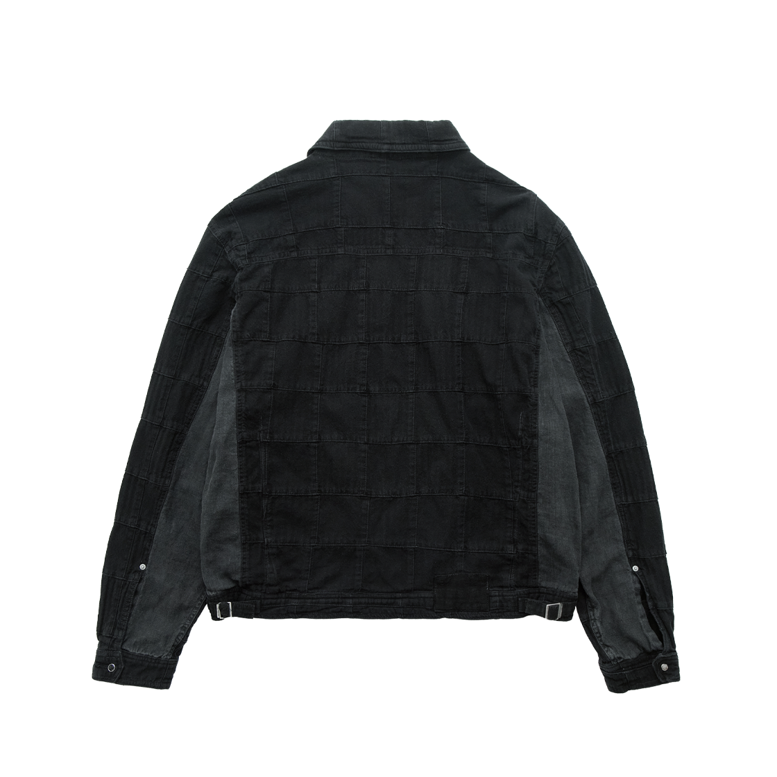 폴리테루 인디아 패치드 트러커 자켓 블랙(Polyteru India Patched Trucker Jacket Black) - 2