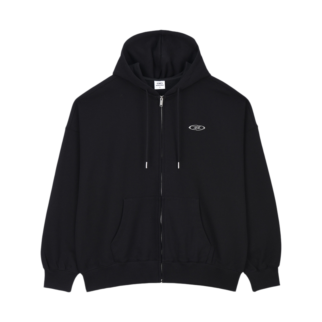 본투윈 크롬 B 후디 집업 블랙(BORN TO WIN Chrome B Hoodie Zip-Up Black)