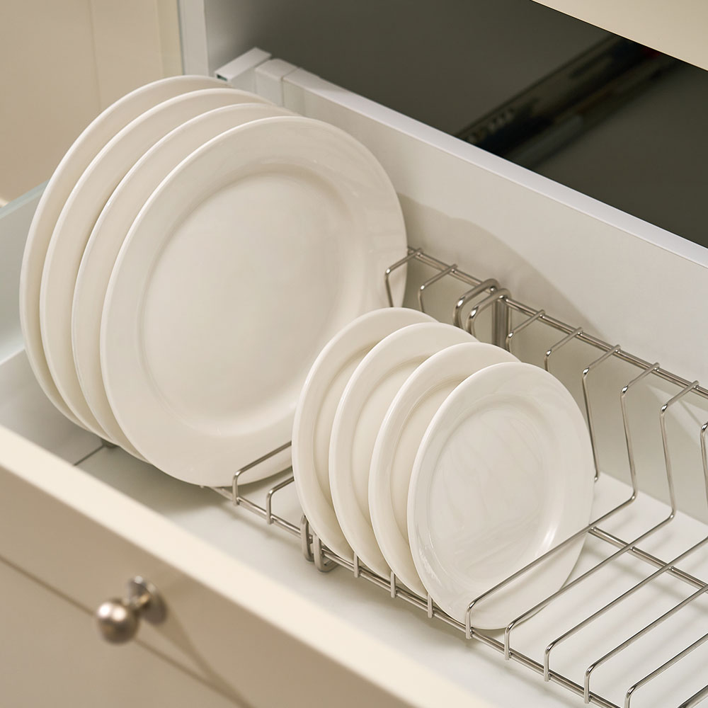 바겐슈타이거 스텐 304 디쉬 슬롯 (L자형) 접시 정리 중(WAGENSTEIGER Stainless Steel 304 Dish Slot (L-Shape) Medium) - 3