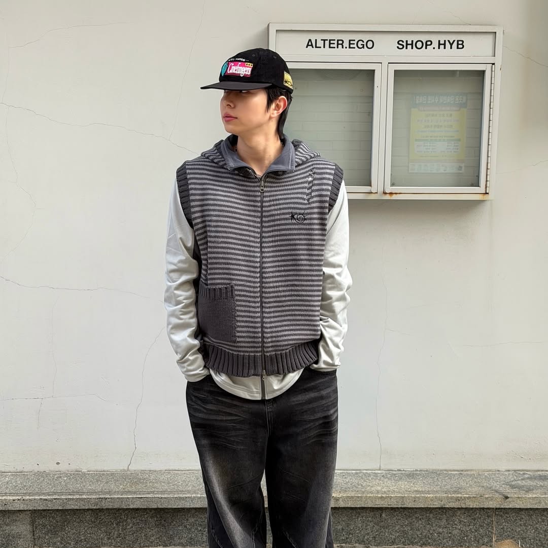 MAINBOOTH Cinefingers Ball Cap BLACK 착용 스타일 - 2