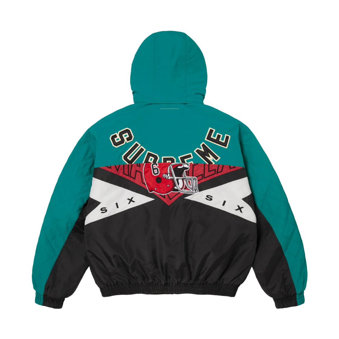 슈프림 x MM6 메종 마르지엘라 스플릿 스타디움 자켓 블랙 - 26SS(Supreme x MM6 Maison Margiela Split Stadium Jacket Black - 26SS) - 3