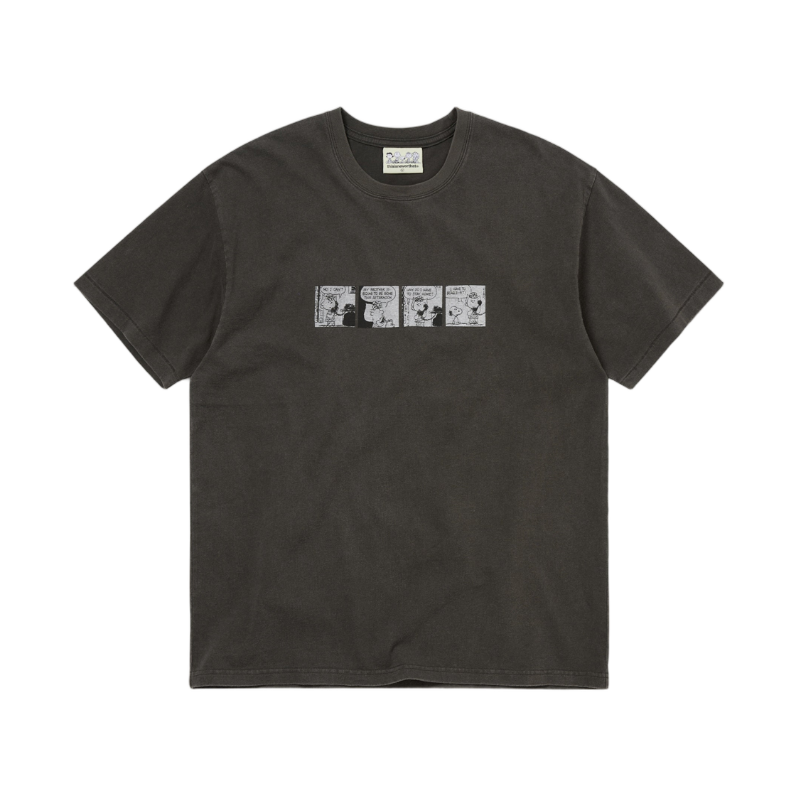 디스이즈네버댓 x 피너츠 코믹 스트립 티셔츠 오프 블랙(Thisisneverthat x Peanuts Comic Strip T-Shirt Off Black) - 1