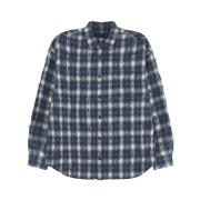Juun.J Grid Needle Check Loose Fit Shirt Blue - 26SS