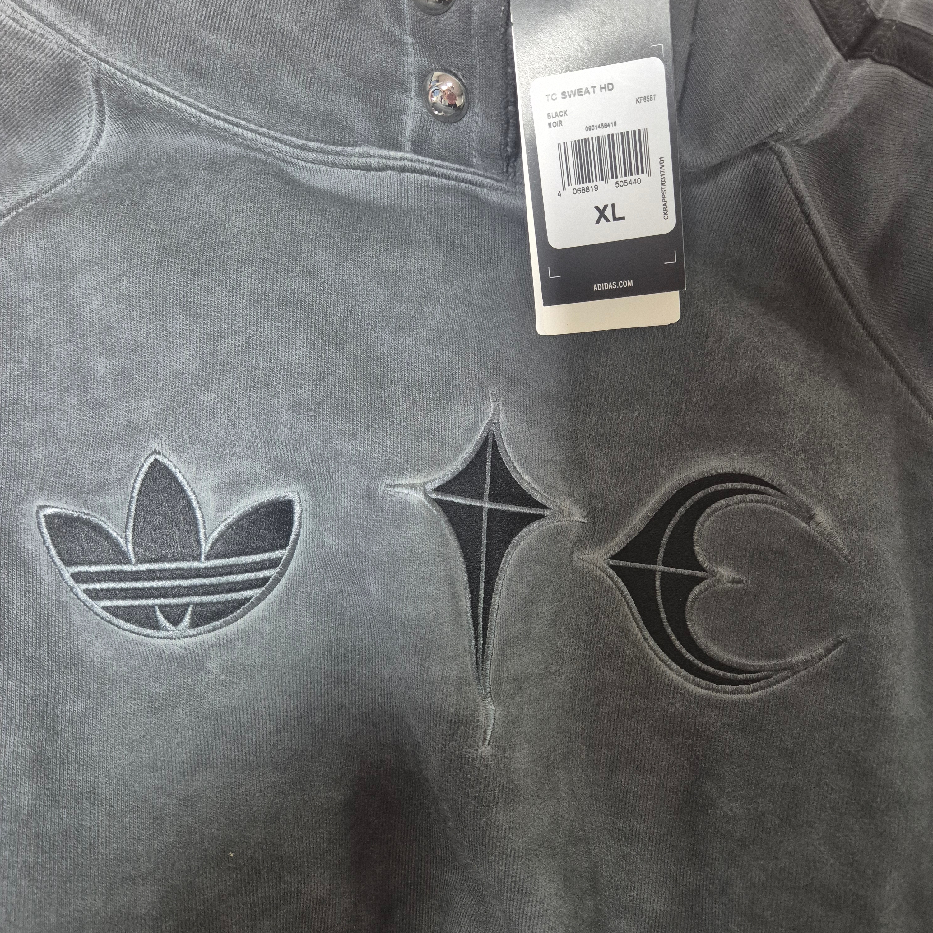 Adidas x Thug Club Sweat Hoodie Black - KR Sizing 착용 스타일