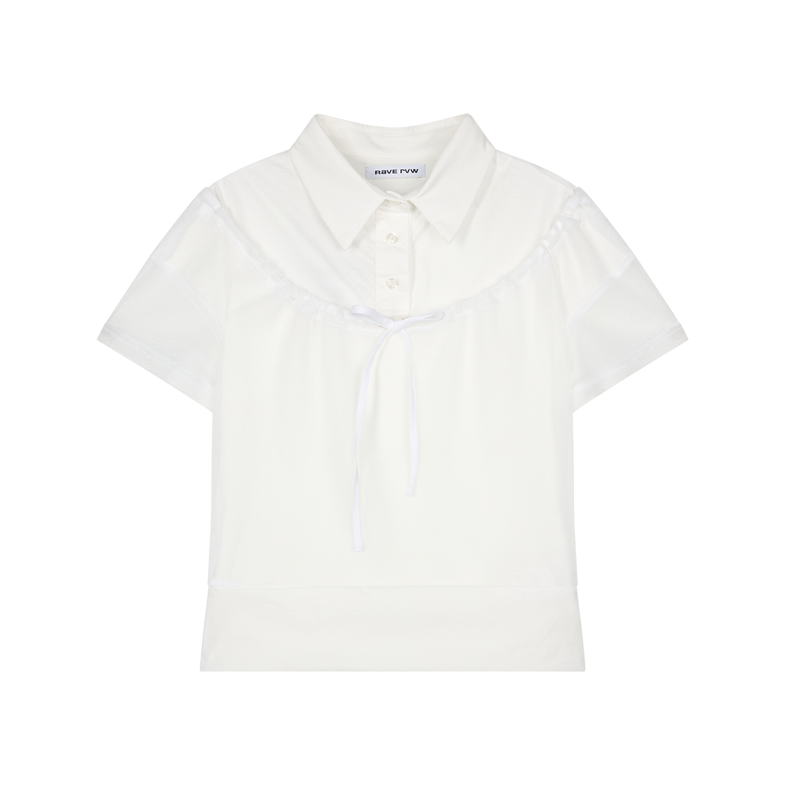 레이브 리뷰 우먼 레나 탑 화이트 글리터 - 26SS(Rave Review Women Lena Top White Glitter - 26SS)