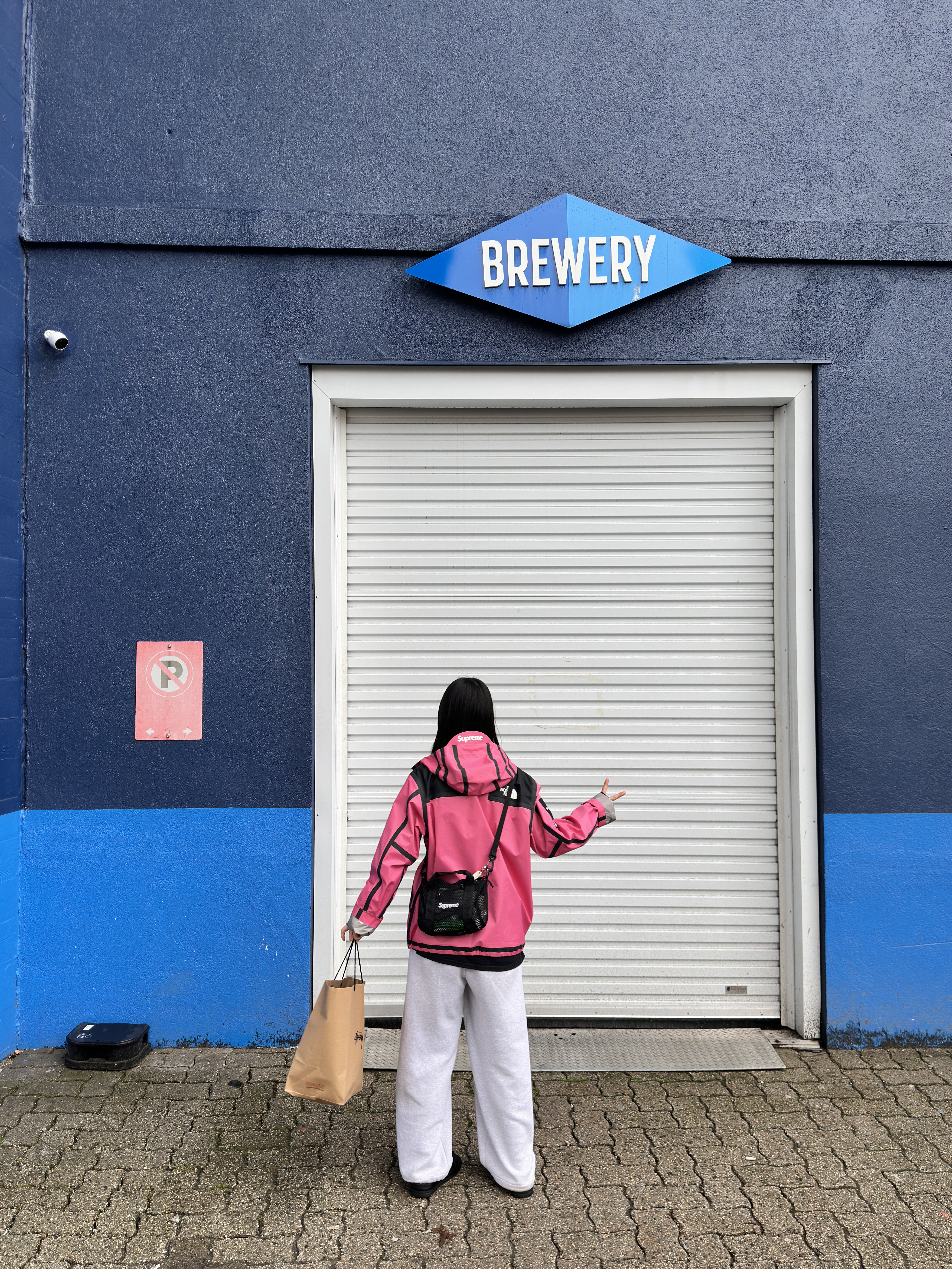 Supreme x The North Face Summit Series Outer Tape Seam Jacket Pink - 21SS, Supreme Mesh Mini Duffle Bag Black - 25SS 착용 스타일 - 1