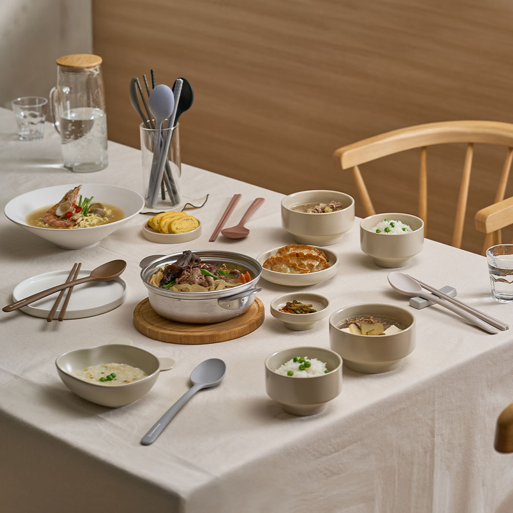 바겐슈타이거 플래티넘 실리콘 엘로아 수저세트 라이트그레이(WAGENSTEIGER Platinum Silicone Eloa Cutlery Set (Light Gray)) - 5