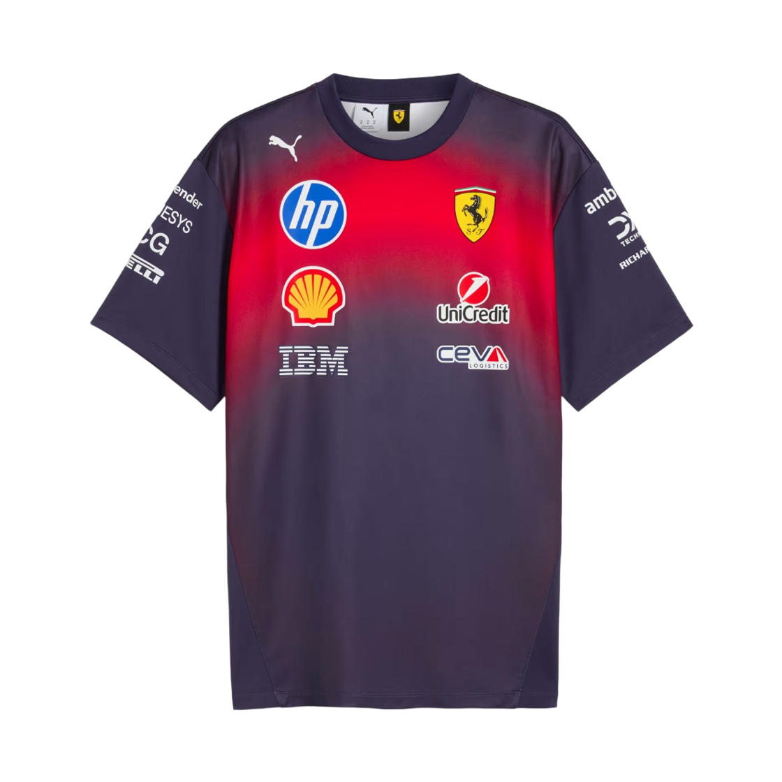 푸마 스쿠데리아 페라리 HP 레플리카 차이나 스페셜 티셔츠 딥 플럼 (논 마킹 버전)(Puma Scuderia Ferrari HP Replica China Special T-Shirt Deep Plum (Non Marking Ver.)) - 1