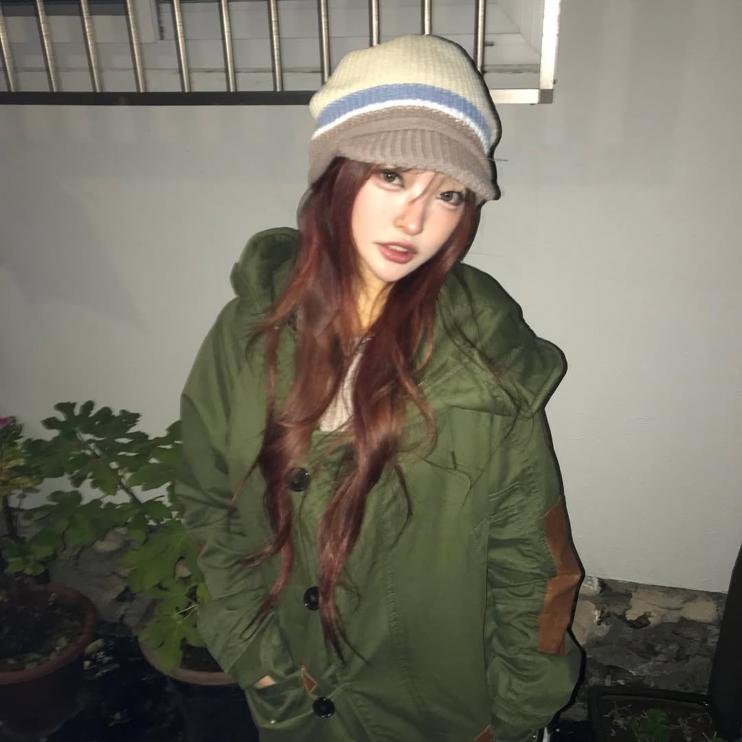 SPORT CHAMBER SC Glide Knit Cap IVORY 착용 스타일 - 1