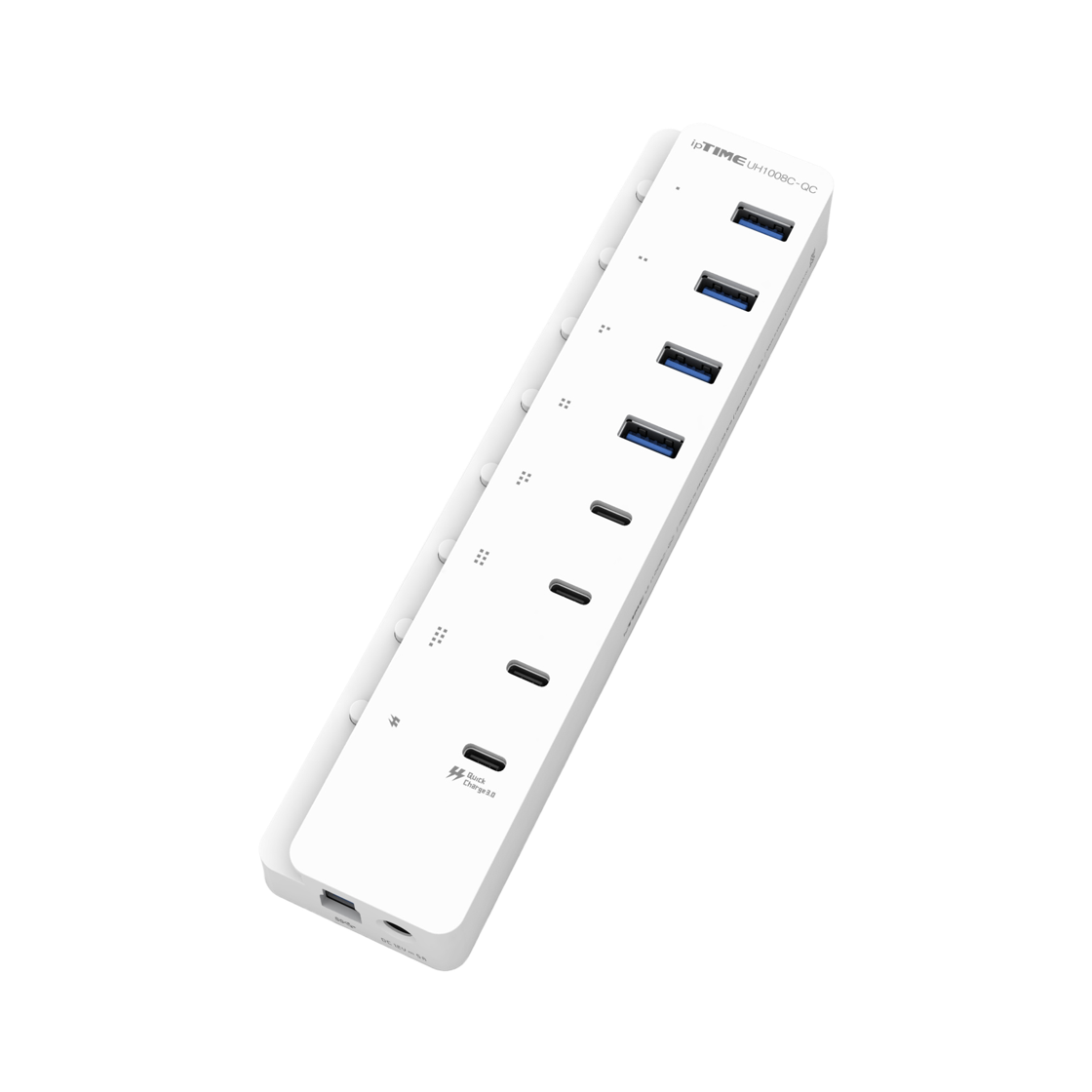 ipTIME UH1008C-QC 8포트 C타입 USB 3.2 USB허브(ipTIME UH1008C-QC 8-port type-C USB 3.2 USB hub) - 2