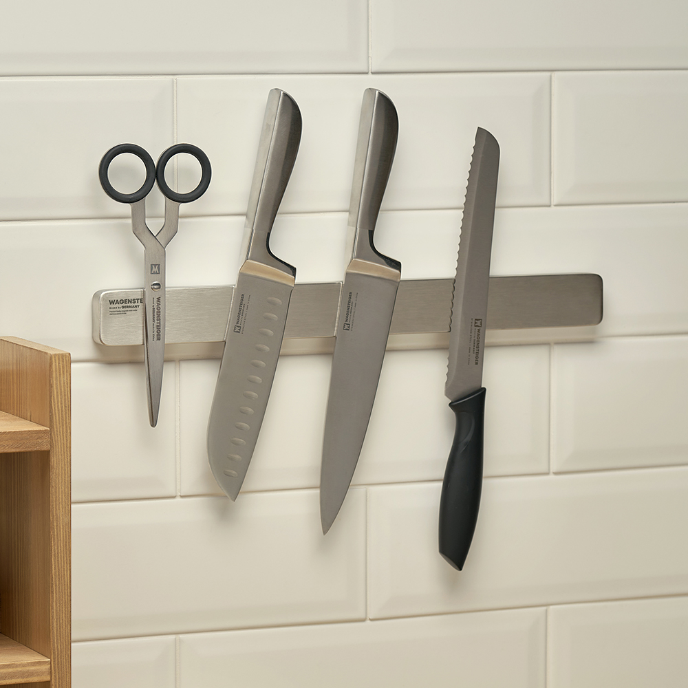 바겐슈타이거 부착식 마그네틱 스텐 304 나이프 홀더 40cm(WAGENSTEIGER Adhesive Magnetic Stainless Steel 304 Knife Holder 40cm) - 3