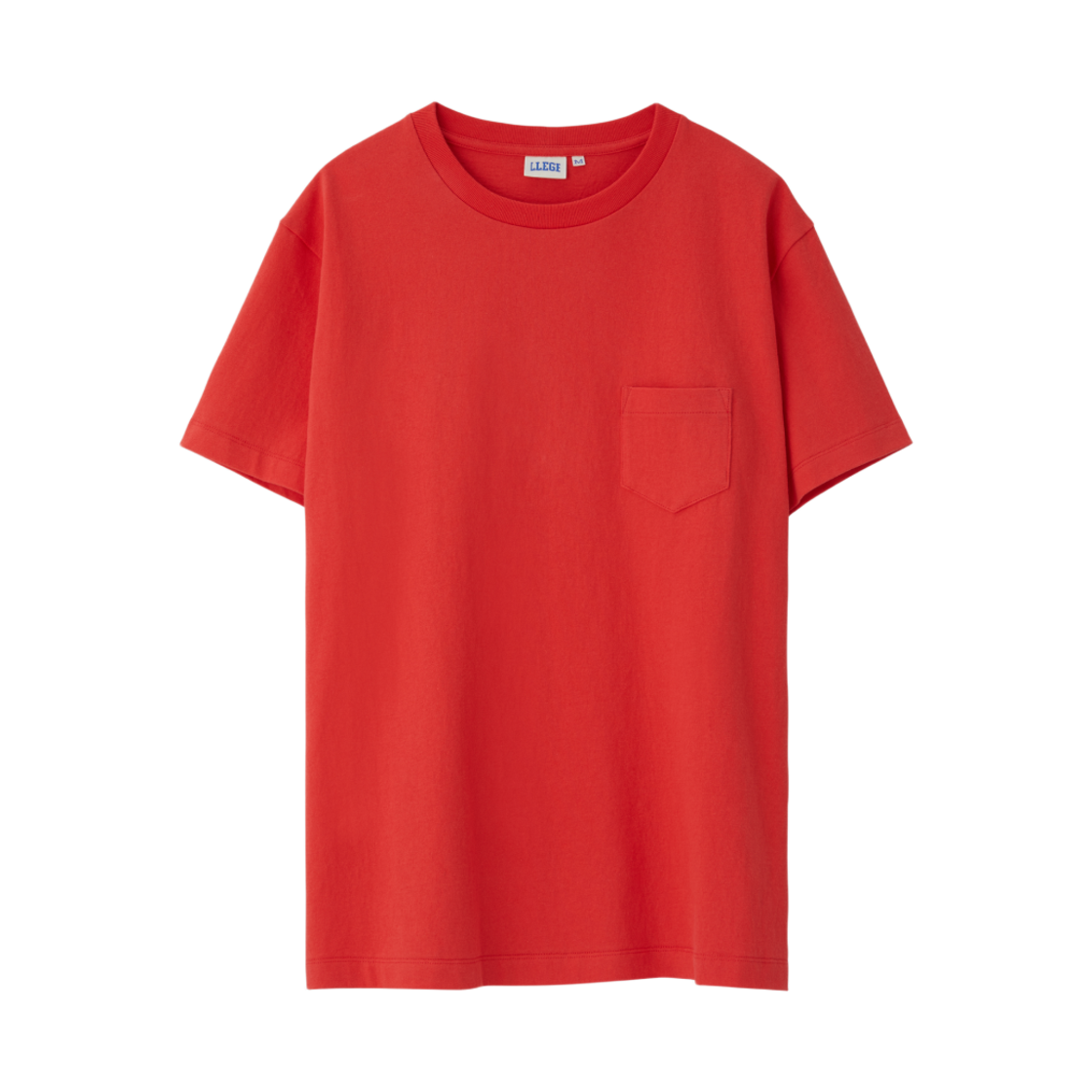 LL25WJSS002RD LLEGE Back Logo Pocket T-Shirt Red