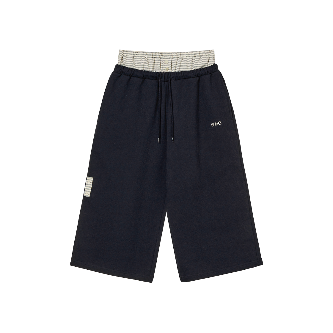 에이이에이이 브리프 레이어드 스웨트팬츠 네이비(AEAE Briefs Layered Sweatpants Navy)
