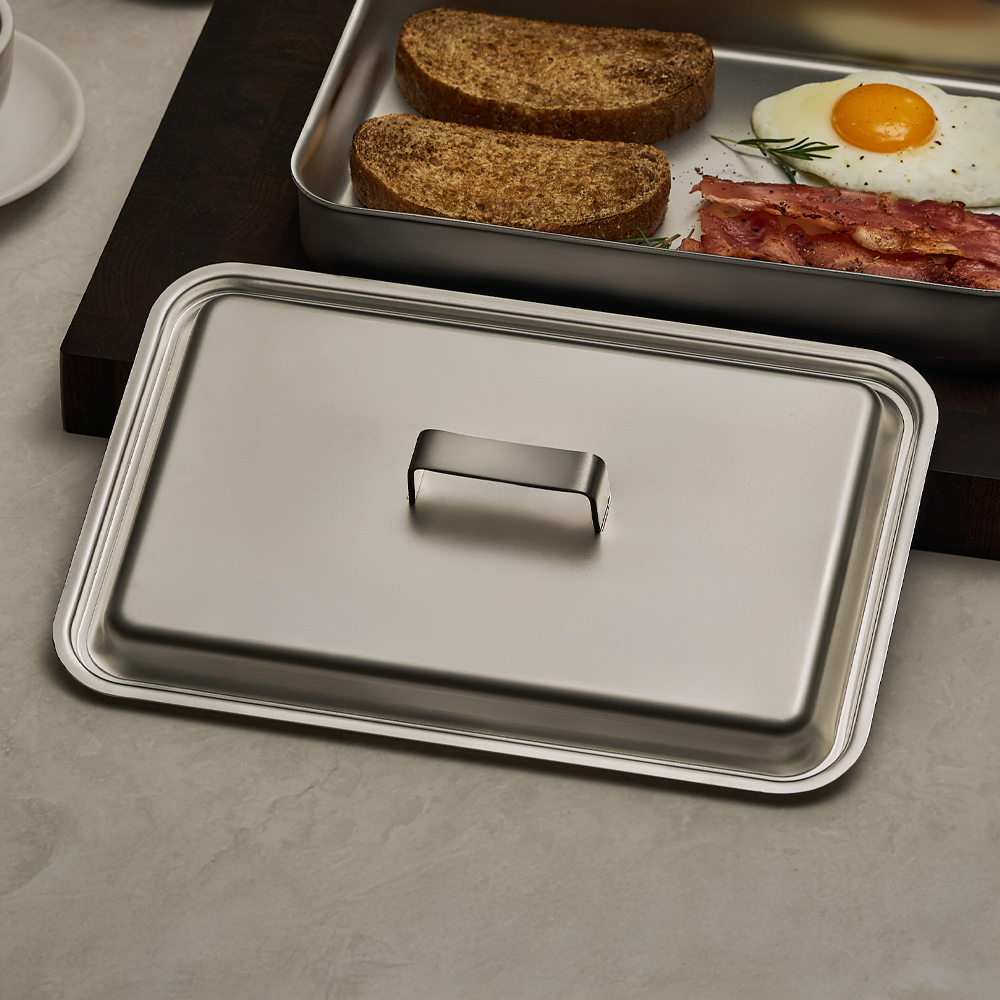 바겐슈타이거 코어5 헤리티지 무연마제 스텐 316 피쉬팬 생선구이팬 전용뚜껑(WAGENSTEIGER Core 5 Heritage Abrasive-Free 316 Stainless Steel Fish Pan Lid) - 6