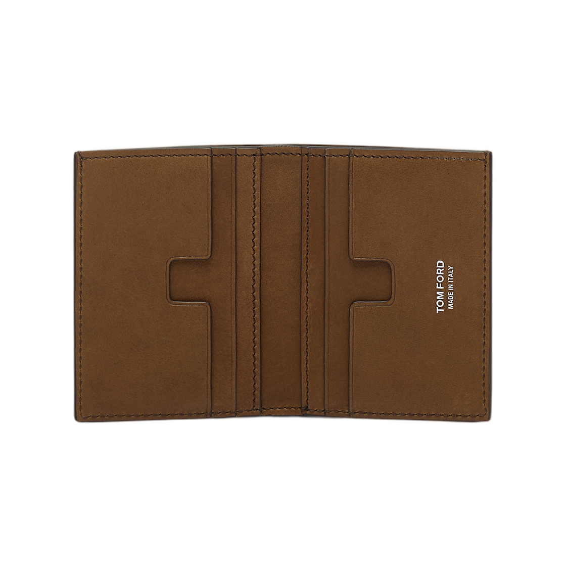 톰포드 누벅 T 라인 폴딩 카드 홀더 캐쉬 슬롯 올리브 브라운(Tom Ford Nubuck T Line Folding Card Holder with Cash Slot Olive Brown) - 2