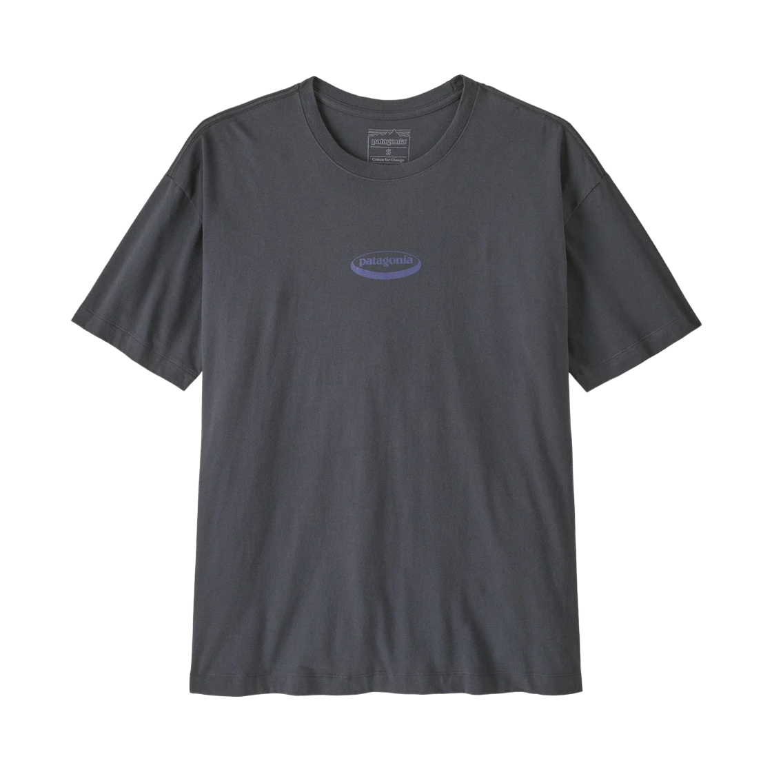 37870 (W) Patagonia 95 Oval Logo Oversized T-Shirt Smolder Blue