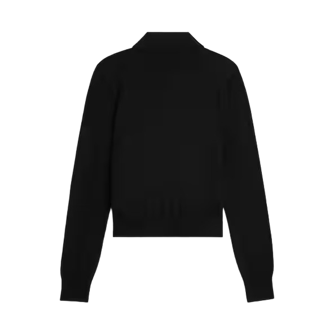 (W) 셀린느 폴로 스웨터 파인 코튼 블랙((W) Celine Polo Sweater in Fine Cotton Black) - 2