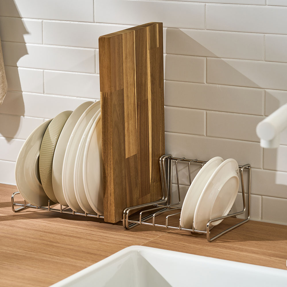 바겐슈타이거 스텐 304 디쉬 슬롯 (L자형) 접시 정리 중(WAGENSTEIGER Stainless Steel 304 Dish Slot (L-Shape) Medium) - 2