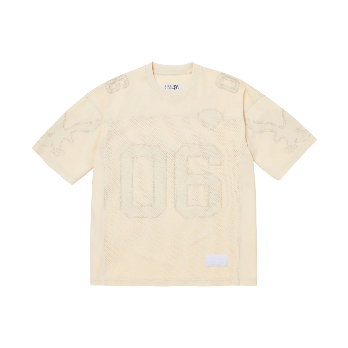 슈프림 x MM6 메종 마르지엘라 코튼 풋볼 저지 화이트 - 26SS(Supreme x MM6 Maison Margiela Cotton Football Jersey White - 26SS) - 1