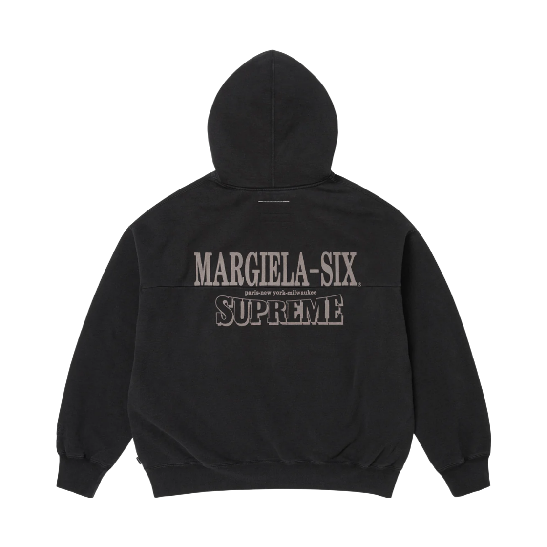 슈프림 x MM6 메종 마르지엘라 이글 집업 후드 스웨트셔츠 블랙 - 26SS(Supreme x MM6 Maison Margiela Eagle Zip Up Hooded Sweatshirt Black - 26SS) - 2