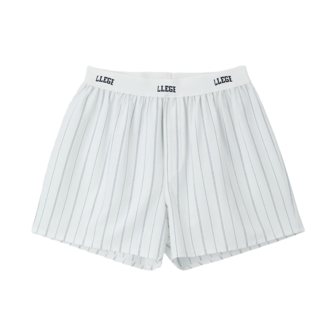 LL25WWSP002OW LLEGE Stripe Oxford Boxer Pants Off White