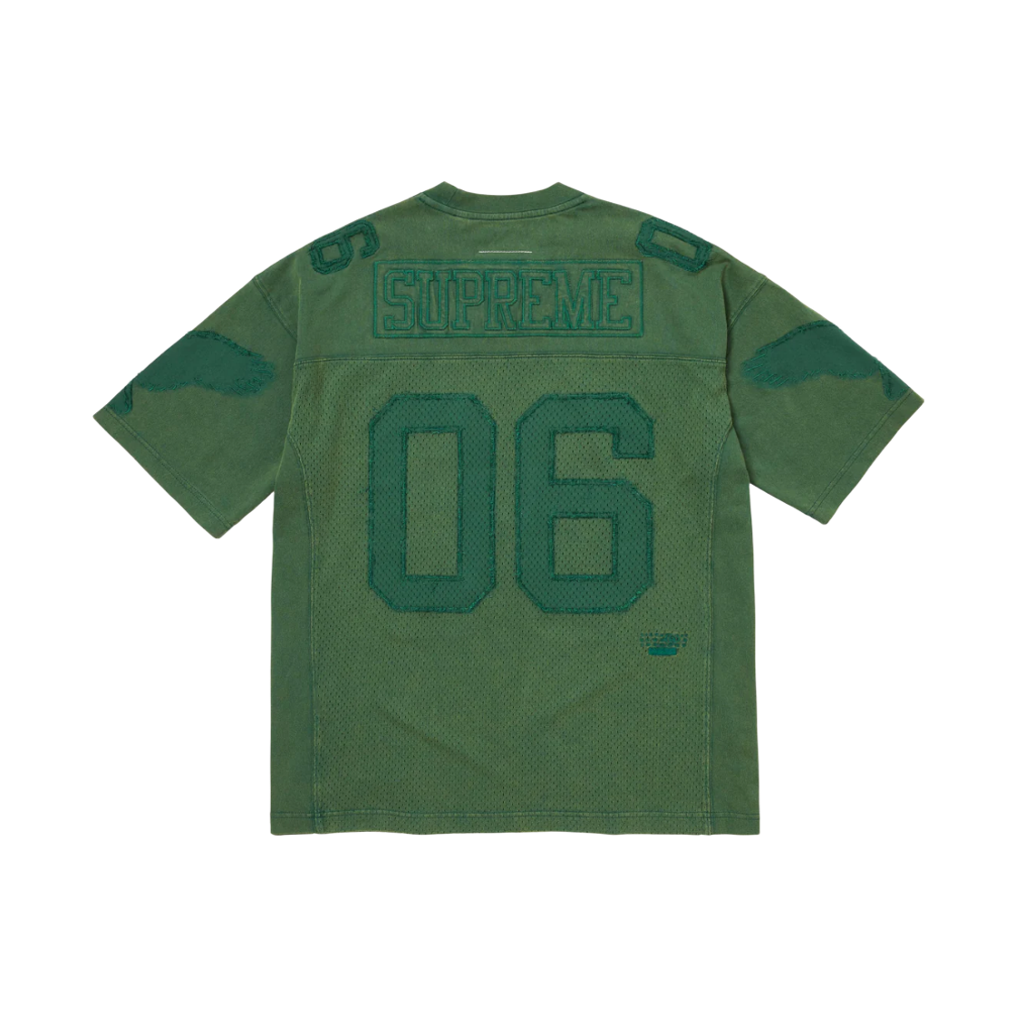 슈프림 x MM6 메종 마르지엘라 코튼 풋볼 저지 그린 - 26SS(Supreme x MM6 Maison Margiela Cotton Football Jersey Green - 26SS) - 2