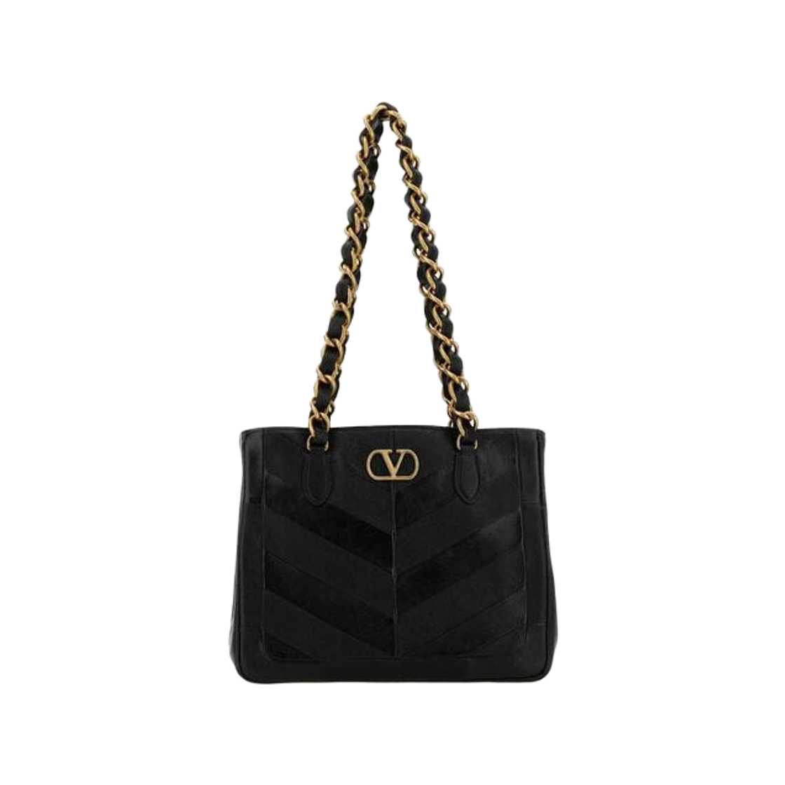 발렌티노 레더 숄더백 블랙(Valentino Leather Shoulder Bag Black) - 1