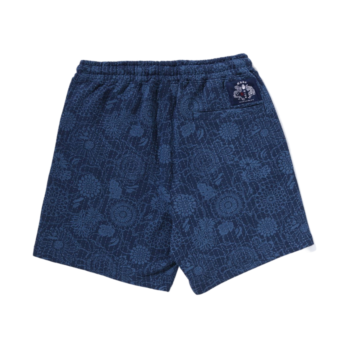 베이프 재패니즈 인디고 아트 카모 릴렉스드 핏 스웨트쇼츠 인디고(BAPE Japanese Indigo Art Camo Relaxed Fit Sweatshorts Indigo) - 2