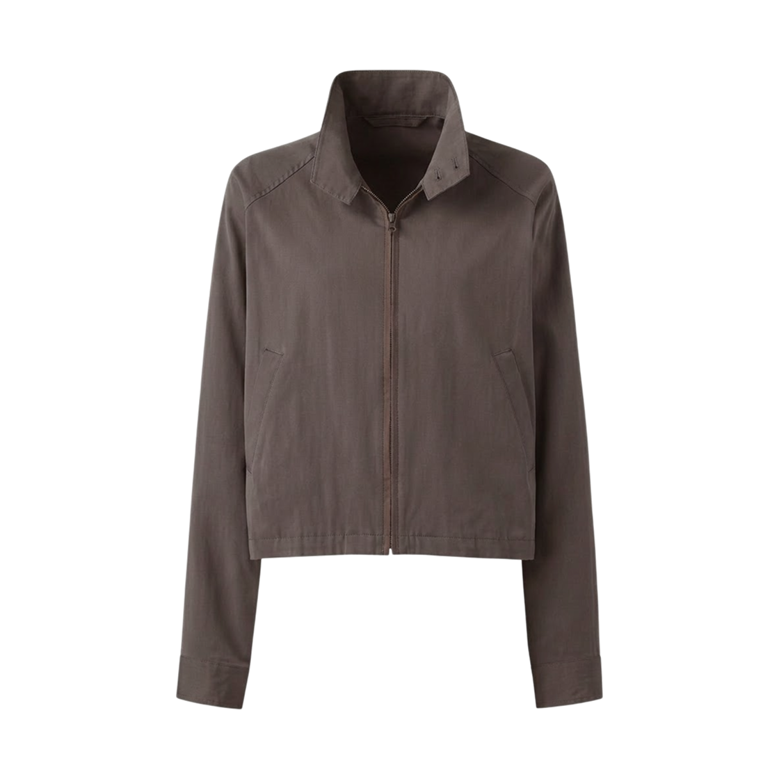 유니클로 U 코튼 블렌드 숏 블루종 다크 브라운(Uniqlo U Cotton Blend Short Blouson Dark Brown) - 1