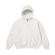 Supreme x MM6 Maison Margiela Box Logo Zip Up Hooded Sweatshirt White - 26SS