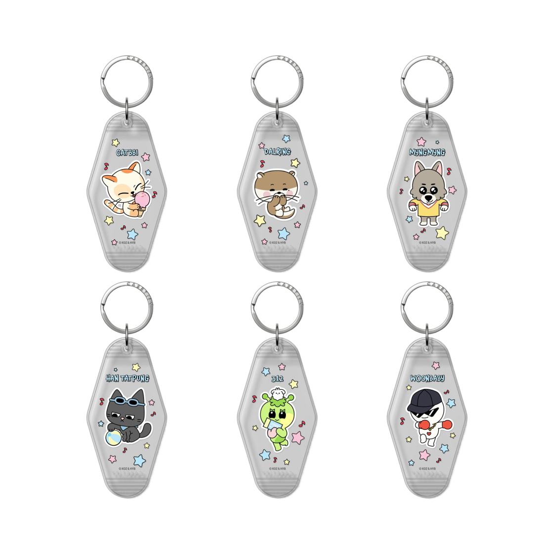 케이스티파이 x 쁘넥도 키체인 택 스페셜 세트(Casetify x BBNEXDO Keychain Tag Special Set)