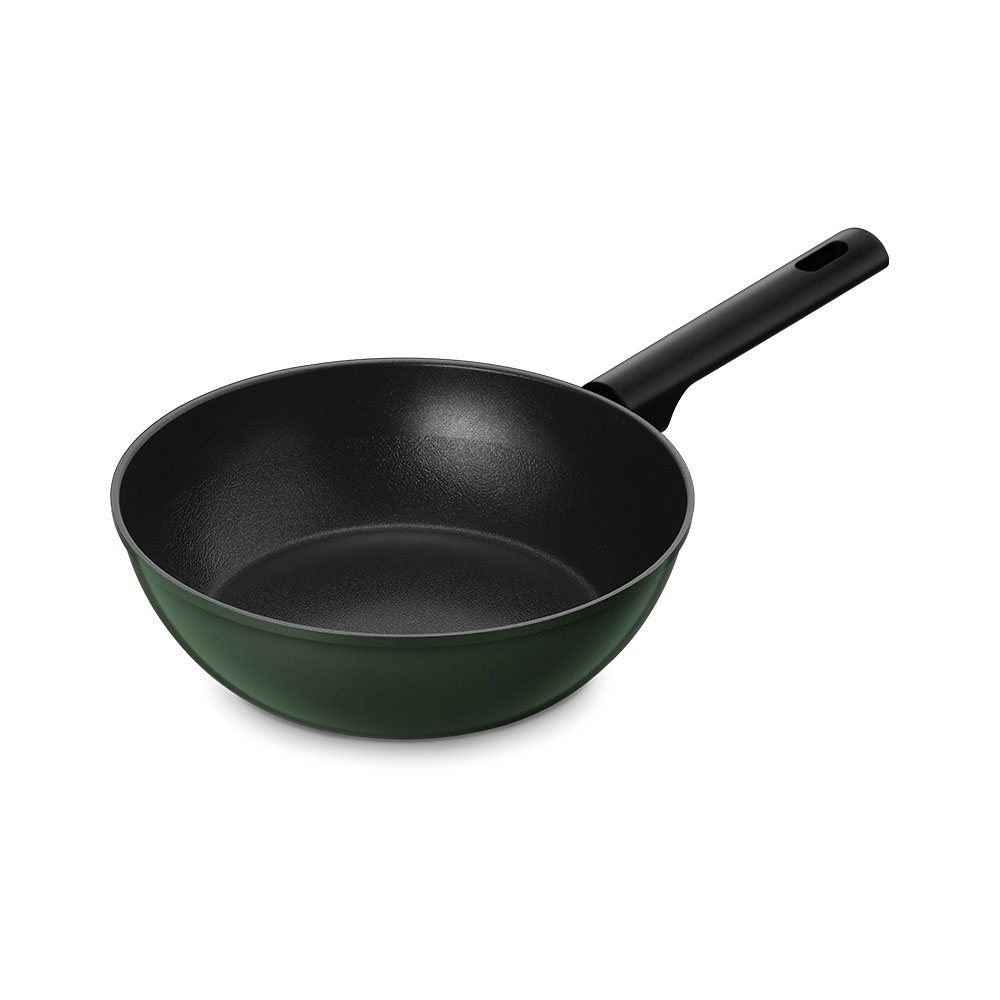 바겐슈타이거 국내생산 톤앤톤 티타늄코팅 웍팬 24cm 그린(WAGENSTEIGER Tone & Tone Titanium Coated Wok Pan 24cm (Green)) - 6