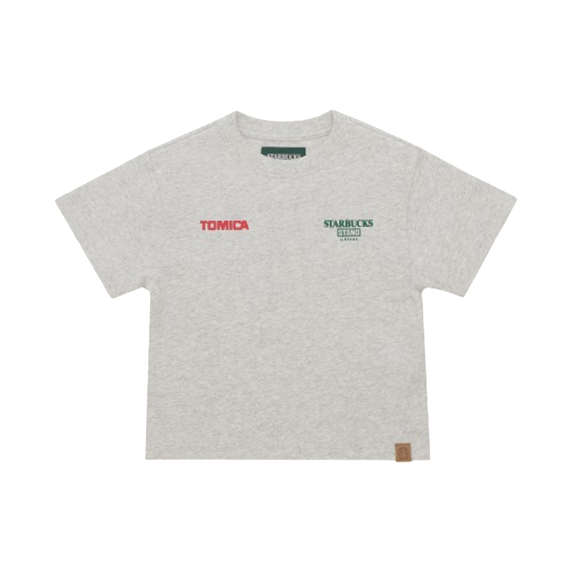 (키즈) 스타벅스 x 빔즈 토미카 트럭 프린트 키즈 티셔츠 B 애쉬 그레이((Kids) Starbucks x Beams Tomica Truck Print Kids T-Shirt B Ash Grey)