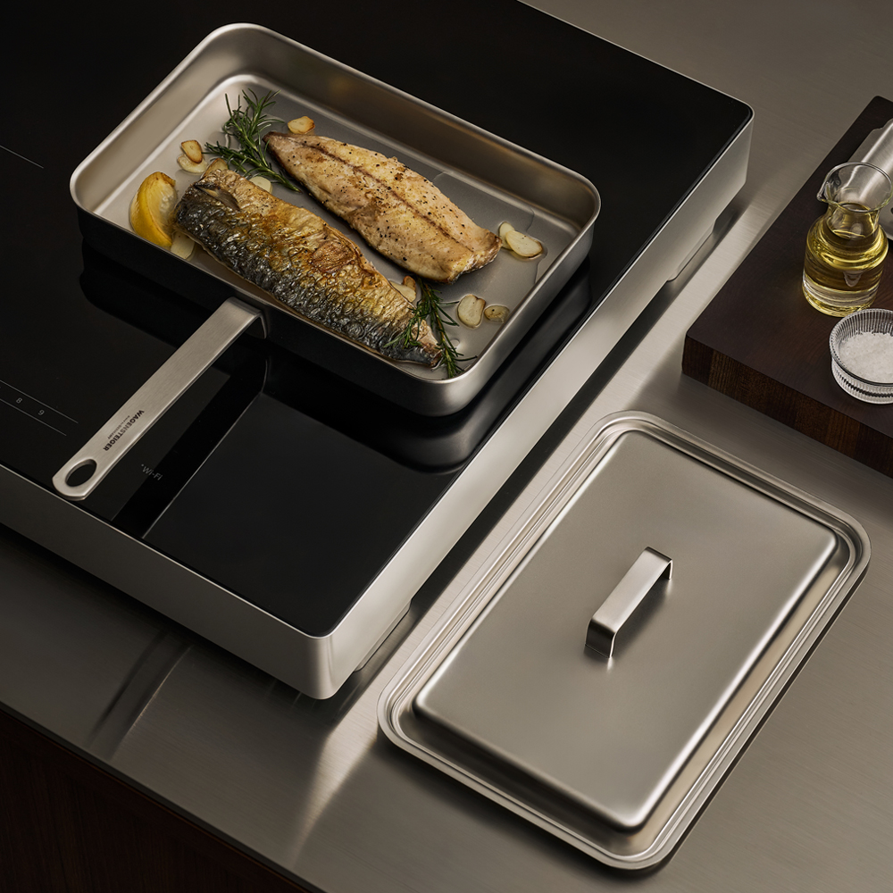 바겐슈타이거 코어5 헤리티지 무연마제 스텐 316 피쉬팬 생선구이팬 전용뚜껑(WAGENSTEIGER Core 5 Heritage Abrasive-Free 316 Stainless Steel Fish Pan Lid) - 5