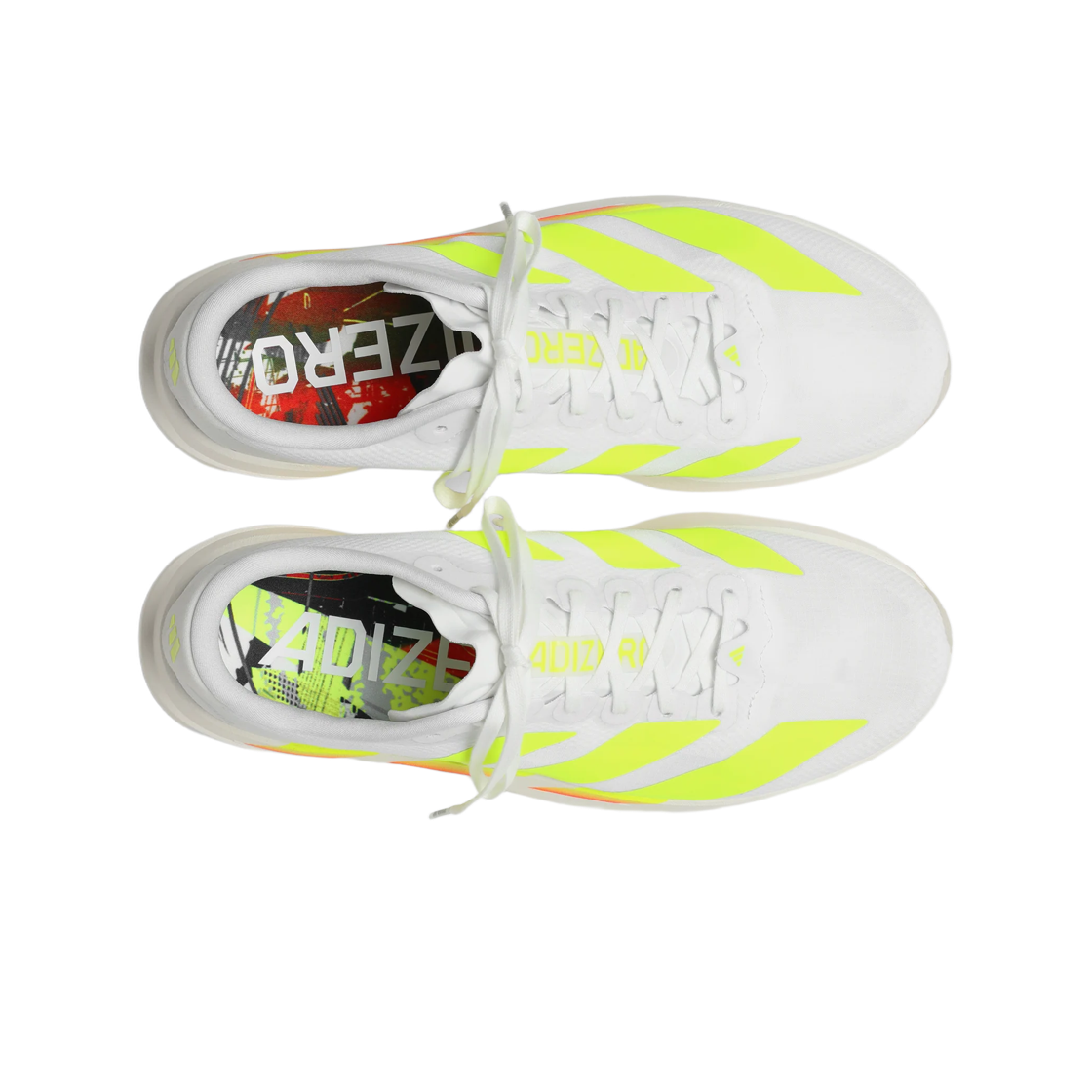 아디다스 x 튠 아디제로 EVO SL 우븐 풋웨어 화이트 세미 솔라 옐로우(Adidas x Tune Adizero Evo SL Woven Footwear White Semi Solar Yellow) - 2