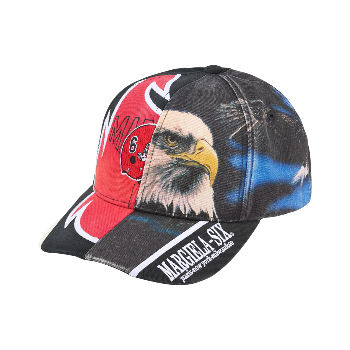 슈프림 x MM6 메종 마르지엘라 스플릿 6-패널 블랙 - 26SS