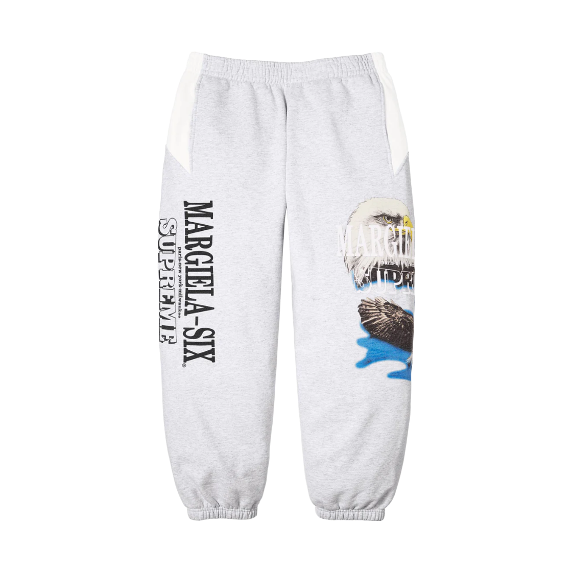 슈프림 x MM6 메종 마르지엘라 이글 스웨트팬츠 애쉬 그레이 - 26SS