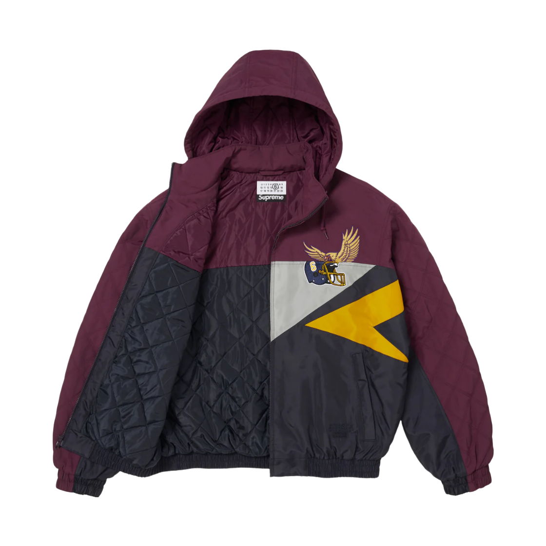 슈프림 x MM6 메종 마르지엘라 스플릿 스타디움 자켓 네이비 - 26SS(Supreme x MM6 Maison Margiela Split Stadium Jacket Navy - 26SS) - 2