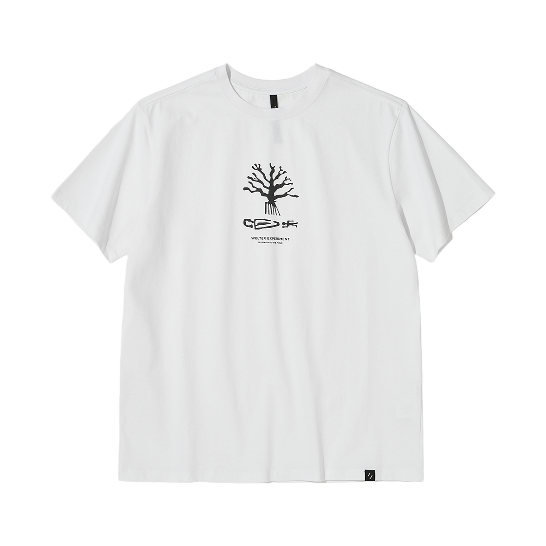 WBFUTS005WH WELTER EXPERIMENT Nazca Under Tree T-Shirt White