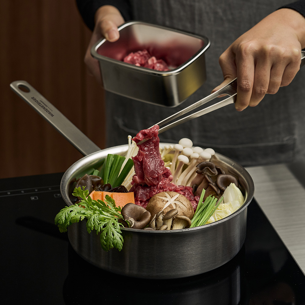 바겐슈타이거 코어5 헤리티지 무연마제 스텐 316 쉐프팬 20cm(WAGENSTEIGER Core 5 Heritage Abrasive-Free 316 Stainless Steel Chef Pan 20cm) - 5