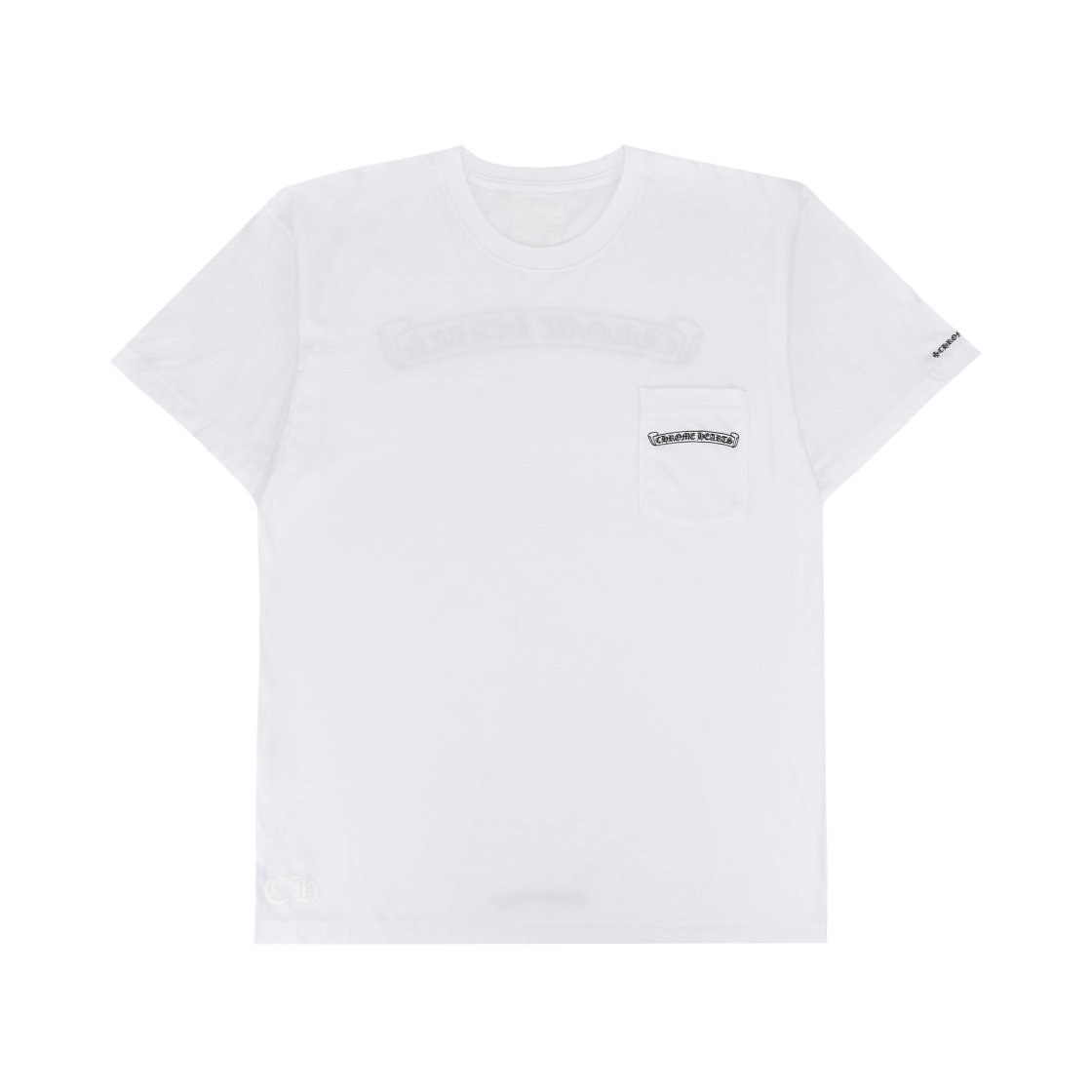 크롬하츠 스크롤 로고 티셔츠 화이트(Chrome Hearts Scroll Logo T-Shirt White) - 2