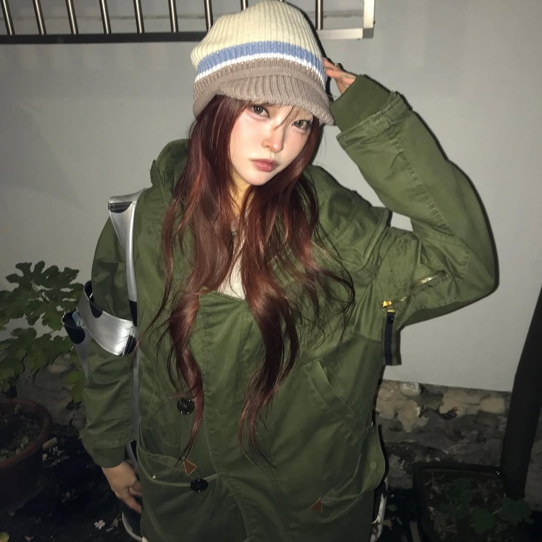 SPORT CHAMBER SC Glide Knit Cap IVORY 착용 스타일 - 3