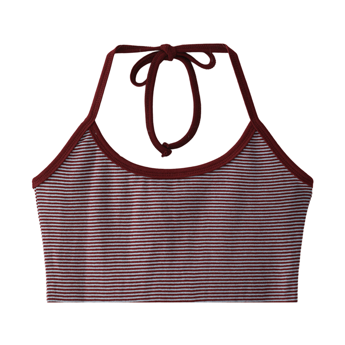 블루 선플라워 썬라인 스트라이프 홀터 탑 레드(Blue Sunflower Sunline Stripe Halter Top Red) - 4