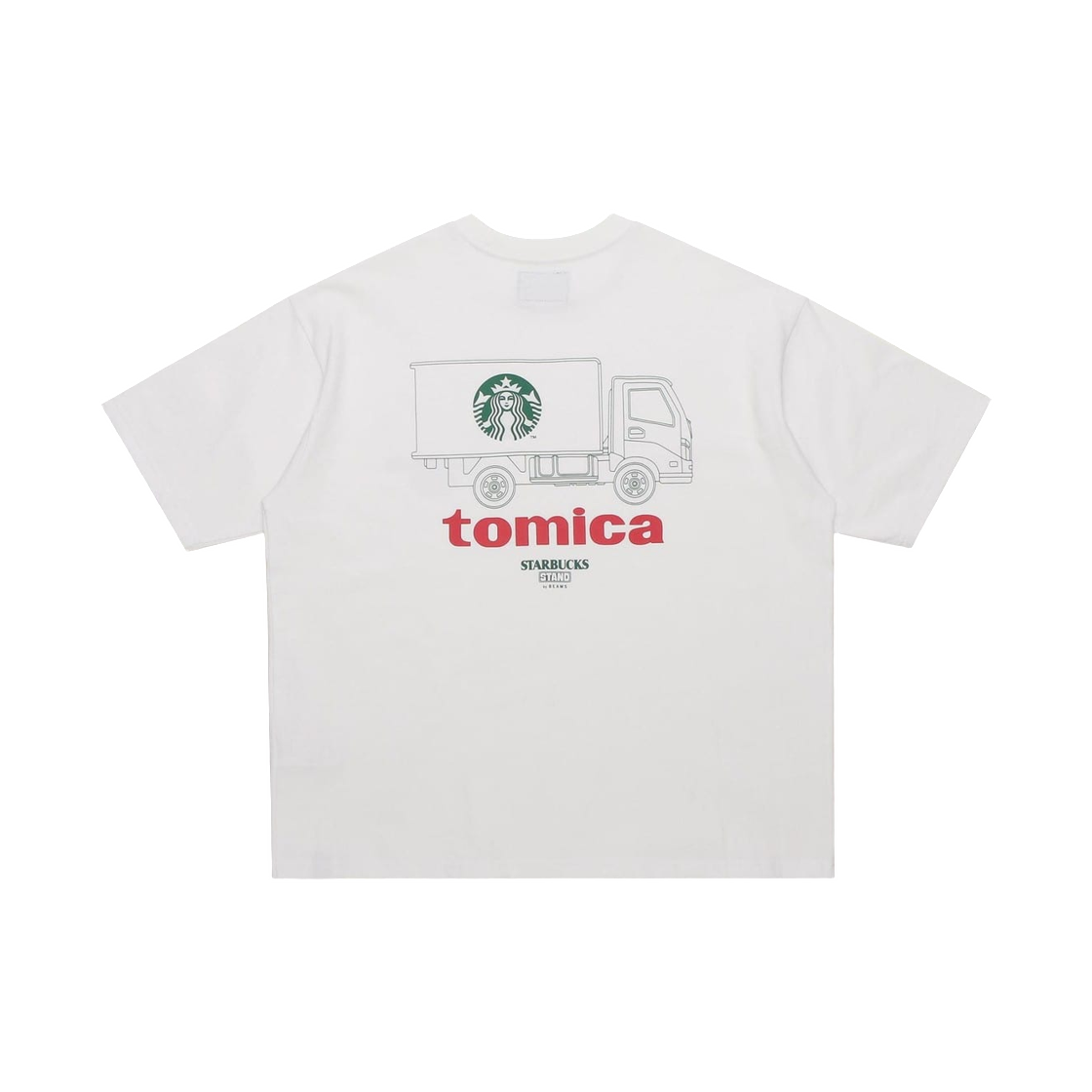 스타벅스 x 빔즈 토미카 트럭 프린트 티셔츠 B 화이트(Starbucks x Beams Tomica Truck Print T-Shirt B White) - 2