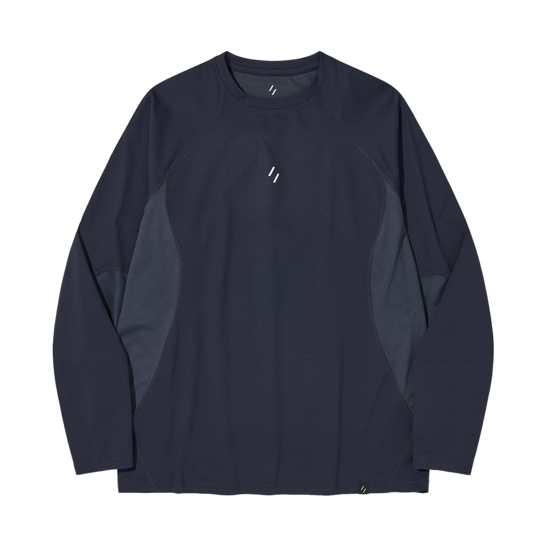 WBFSTL004NY WELTER EXPERIMENT Climaflow Long Sleeve T-Shirt Navy