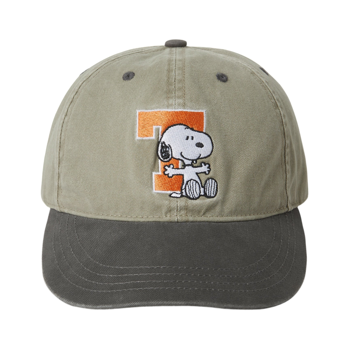 디스이즈네버댓 x 피너츠 투톤 캡 카키(Thisisneverthat x Peanuts Two Tone Cap Khaki) - 2