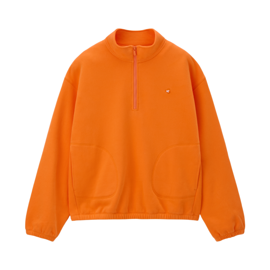 LL25WJLS004OR LLEGE Oversized Half Zip-Up Orange