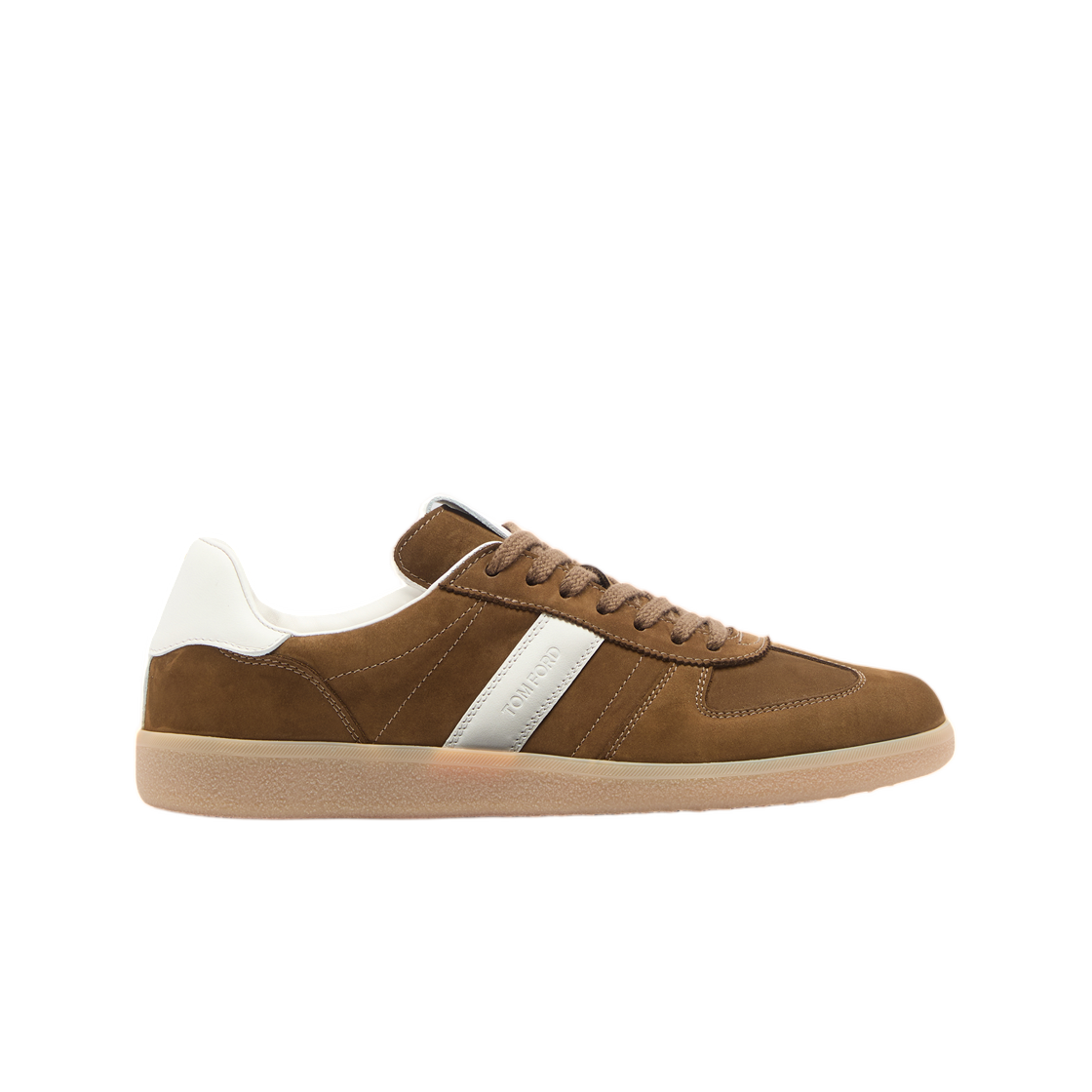 J1584-LCL215N-ERB Tom Ford Nubuck Archer Sneaker Olive Brown