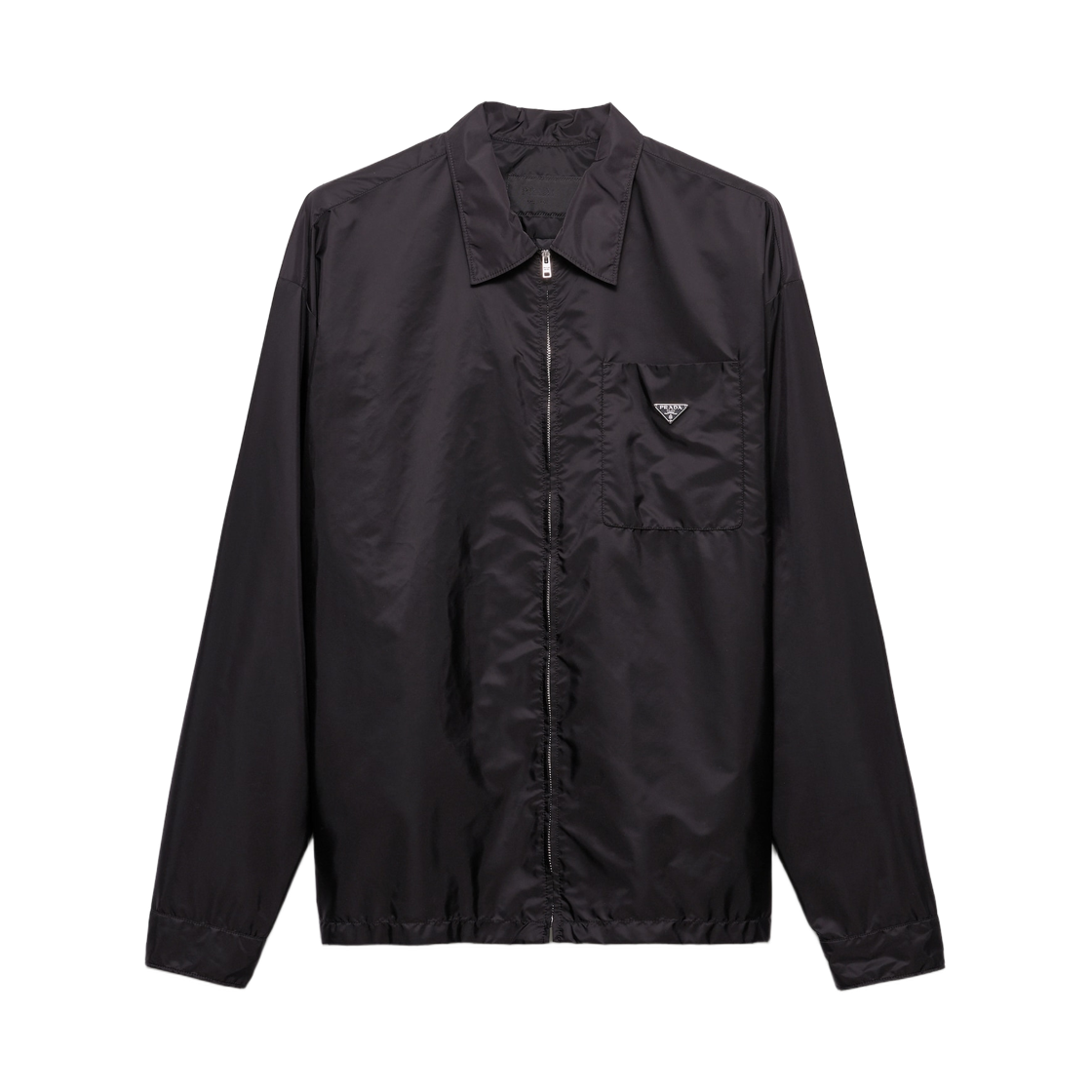 SC847-1WQ9-F0002 Prada Re-Nylon Zipper Shirt Black