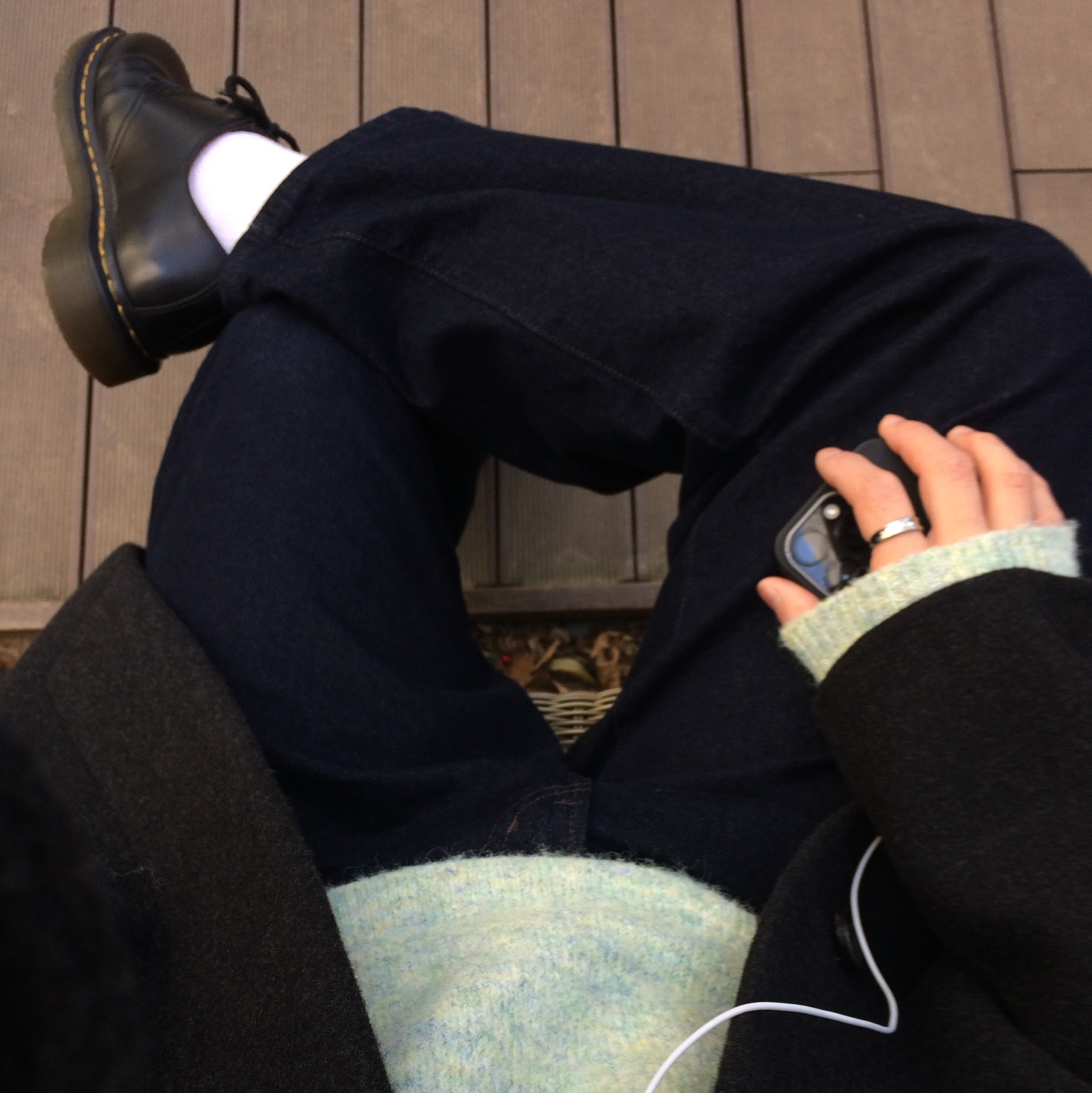 Dr. Martens 1461 Smooth Black 착용 스타일 - 4